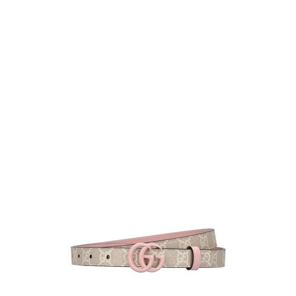 NEW GUCCI BELT MARMONT PINK WHITE GG Sz 75 Cm 30 In - Picture 1 of 8